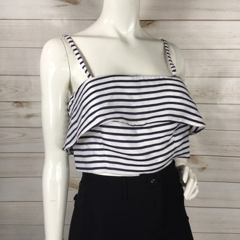 BB Dakota RSVP Striped Crop Top - Picture 2 of 8
